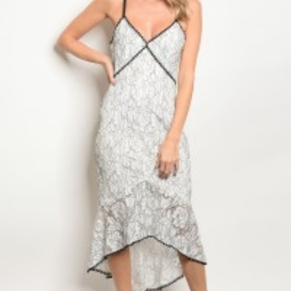 Dresses & Skirts - White and Black Dress